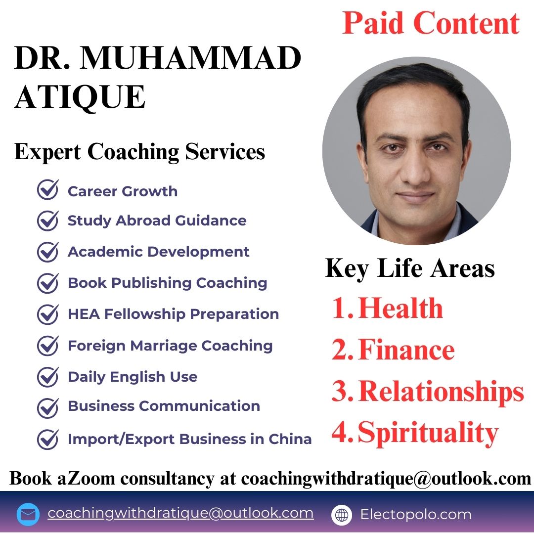 Unlock Your Potential with Dr. Muhammad Atique, PhD